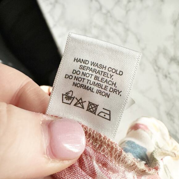 Celina Moon X Anthro Cotton Flutter Sleeve Floral Maxi Dress women’s size small - Picture 10 of 14